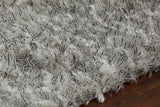 Chandra Dior DIO-14400 White and Black rug, side detail view