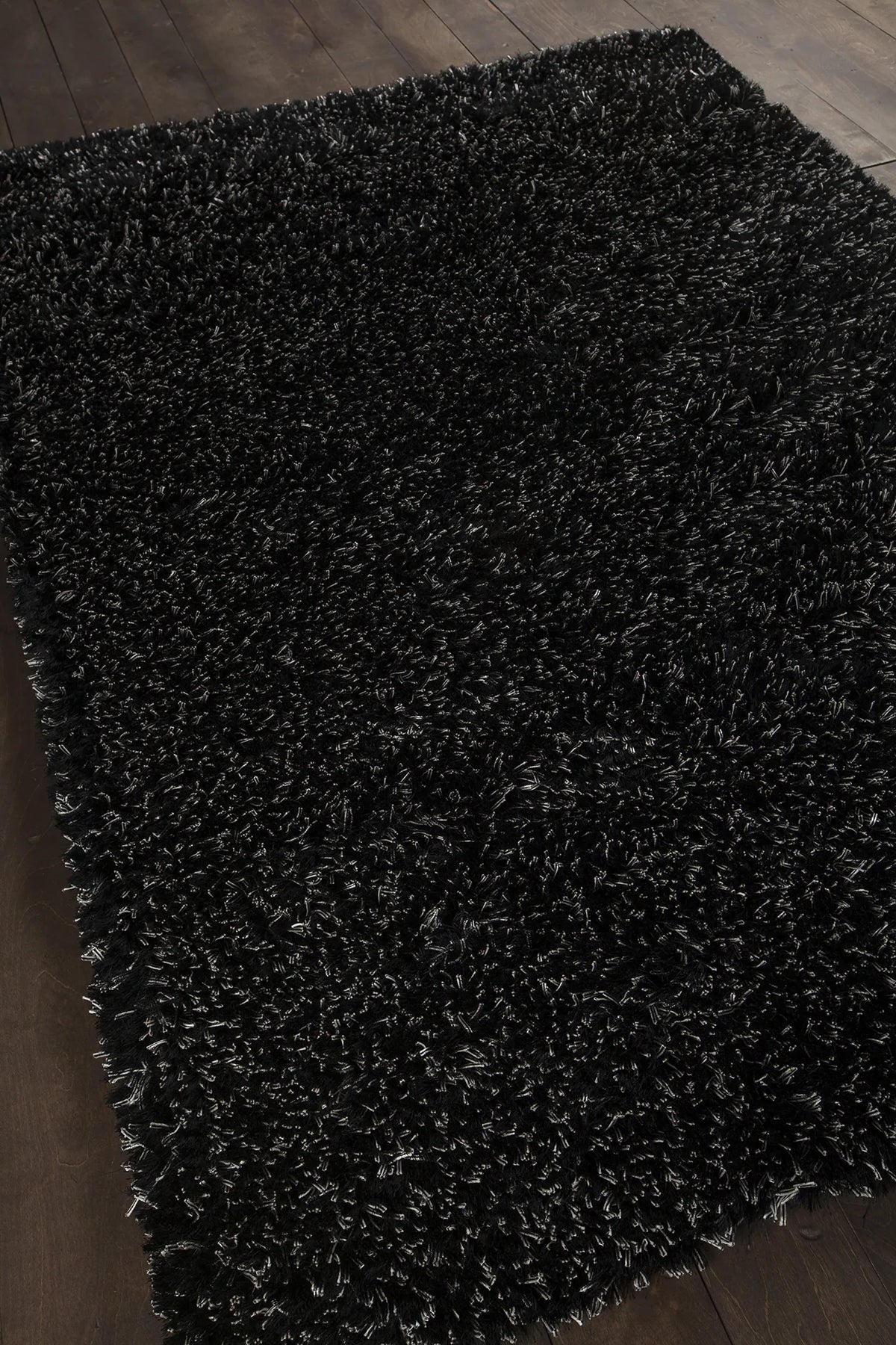Chandra Dior DIO-14401 Black and White rug, angled side view