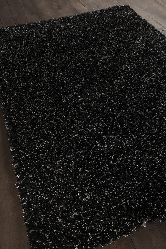 Chandra Dior DIO-14401 Black and White rug, angled side view