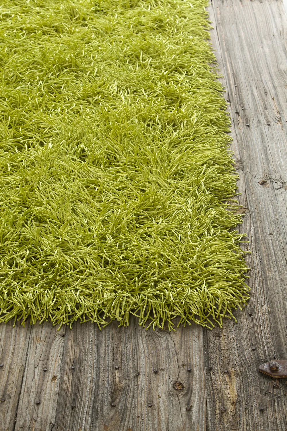 Chandra Duke DUK-20900 Green rug, corner detail