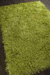Chandra Duke DUK-20900 Green rug, angled side view
