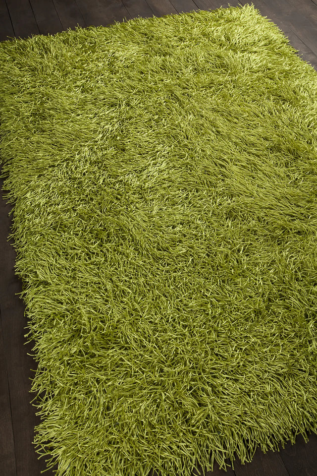 Chandra Duke DUK-20900 Green rug, angled side view