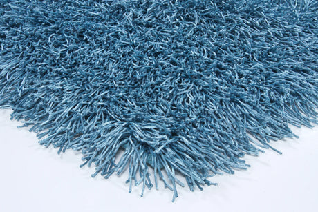 Chandra Duke DUK-20902 Blue rug, corner detail