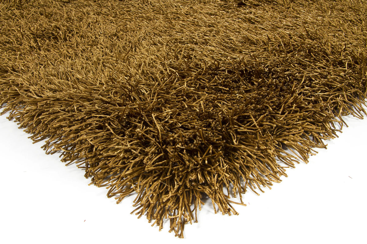 Chandra Duke DUK-20904 Brown rug, corner detail