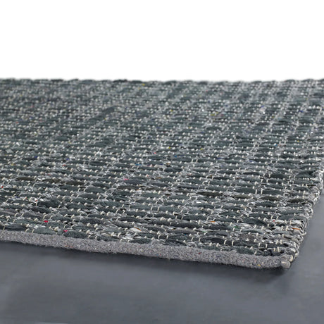 Chandra Easton EAS-7201 Blue and Grey rug, corner detail