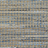 Chandra Easton EAS-7202 Blue and Tan and Grey rug, texture close-up