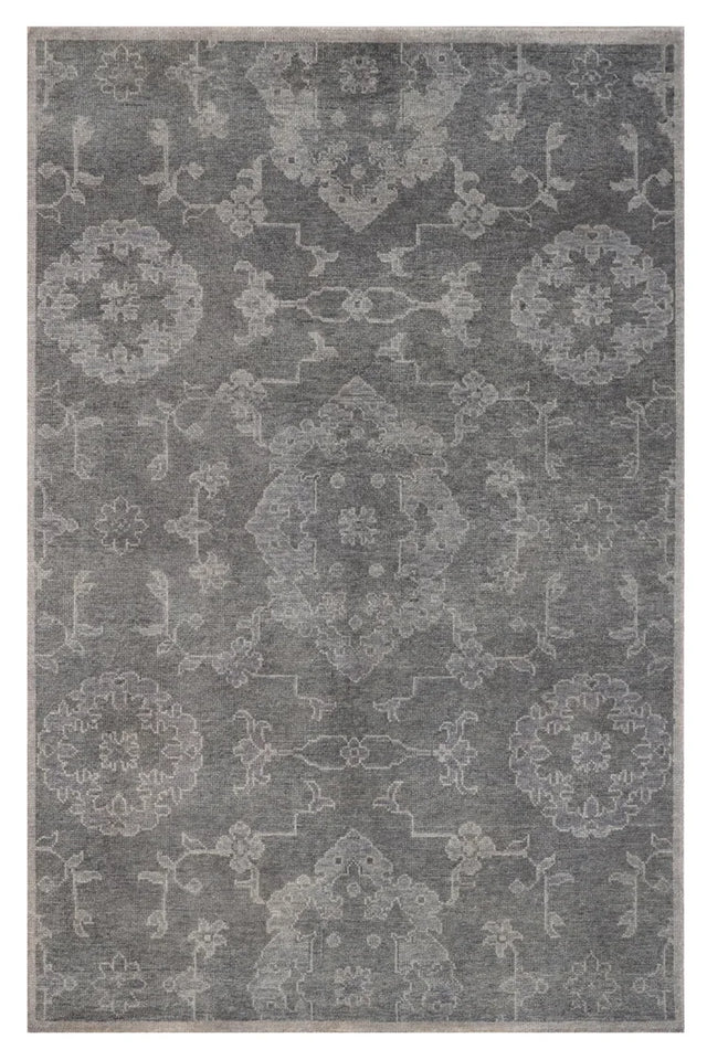 Chandra Eden EDE-49002 Grey rug, flat view