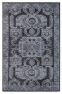 Chandra Eden EDE-49003 Grey and Black rug, flat view
