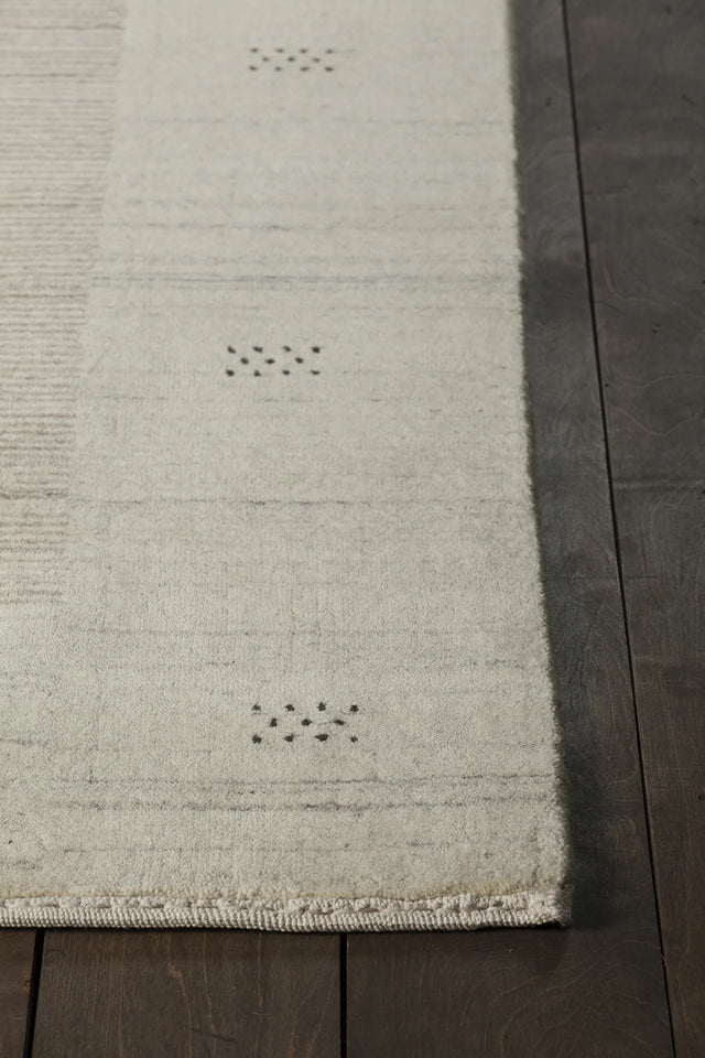 Chandra Elantra ELA-51700 Beige and Brown rug, corner detail