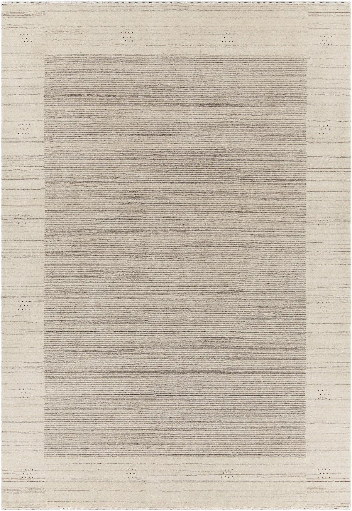 Chandra Elantra ELA-51700 Beige and Brown rug, flat view