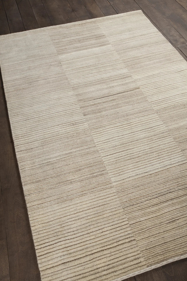 Chandra Elantra ELA-51701 Brown and Beige rug, angled side view
