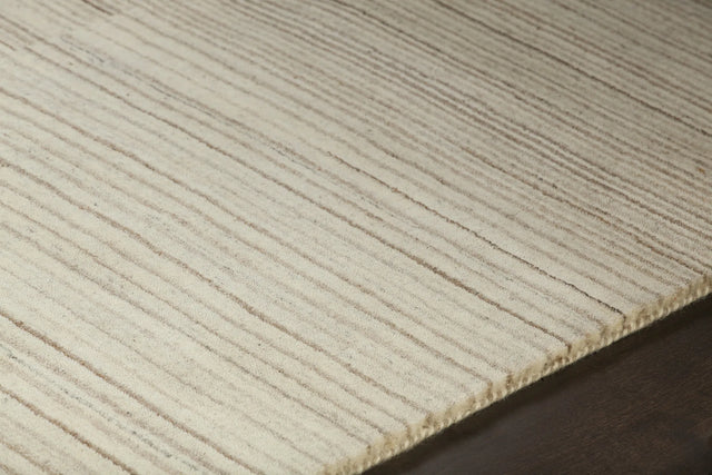 Chandra Elantra ELA-51701 Brown and Beige rug, side detail view