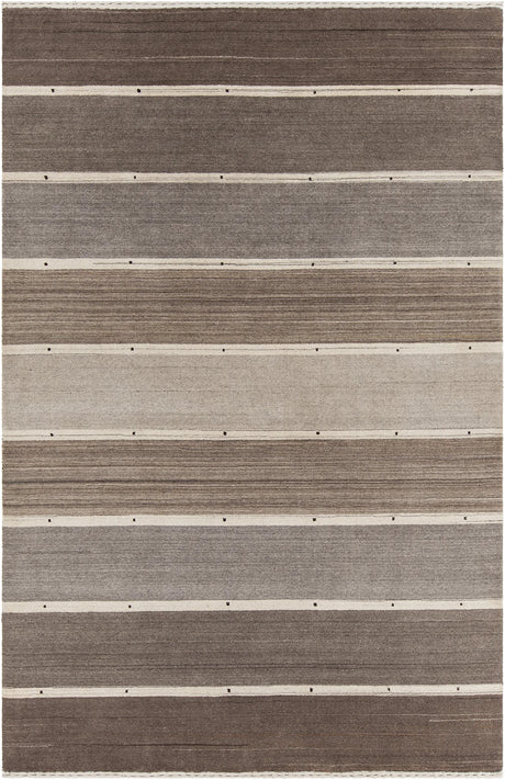 Chandra Elantra ELA-51702 Brown and Beige rug, flat view