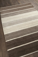Chandra Elantra ELA-51702 Brown and Beige rug, angled side view