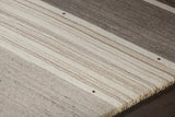Chandra Elantra ELA-51702 Brown and Beige rug, side detail view