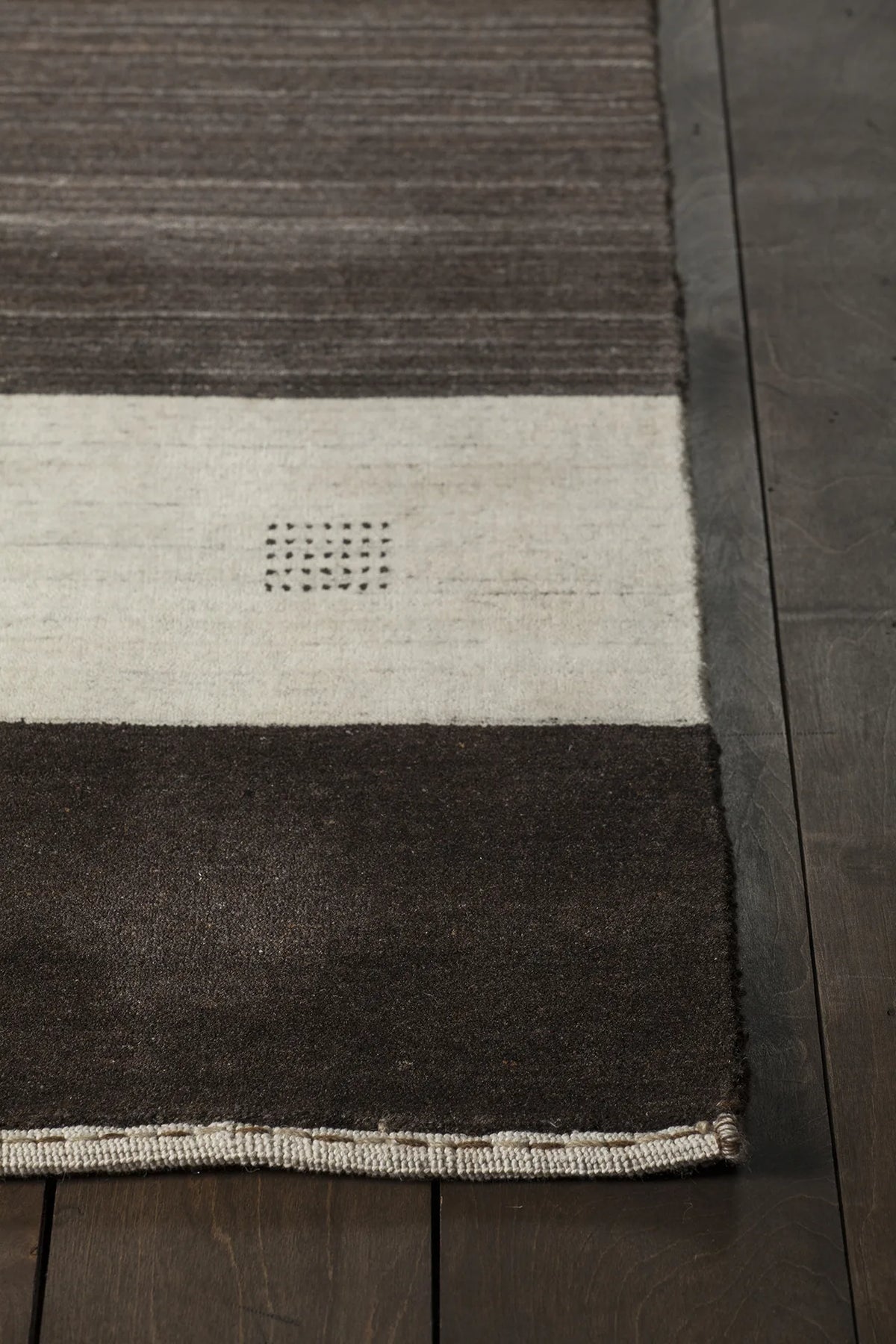 Chandra Elantra ELA-51703 Brown and Beige rug, corner detail