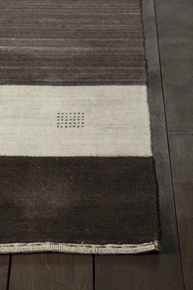 Chandra Elantra ELA-51703 Brown and Beige rug, corner detail