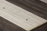 Chandra Elantra ELA-51703 Brown and Beige rug, side detail view