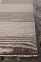 Chandra Elantra ELA-51704 Cream and Brown rug, corner detail