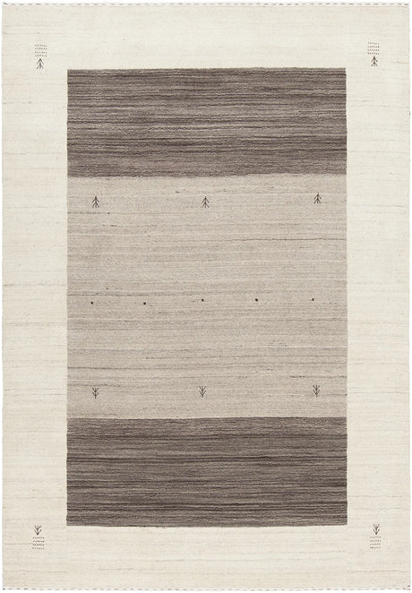 Chandra Elantra ELA-51705 Cream and Brown rug, flat view