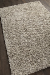 Chandra Eleanor ELE-38202 White and Taupe rug, angled side view