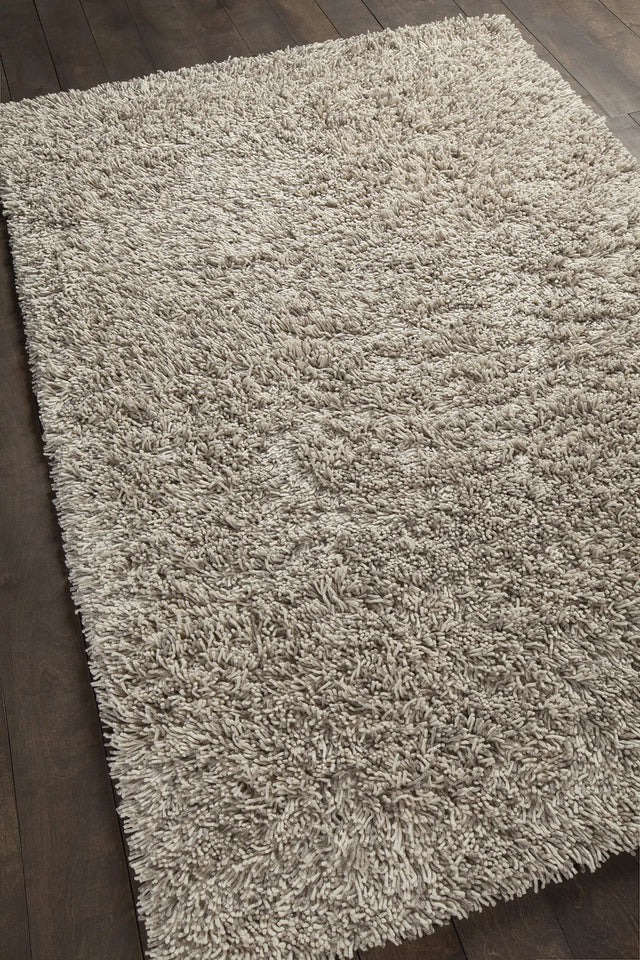 Chandra Eleanor ELE-38202 White and Taupe rug, angled side view