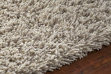 Chandra Eleanor ELE-38202 White and Taupe rug, side detail view