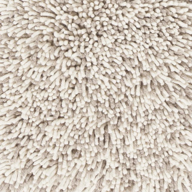 Chandra Eleanor ELE-38202 White and Taupe rug, texture close-up