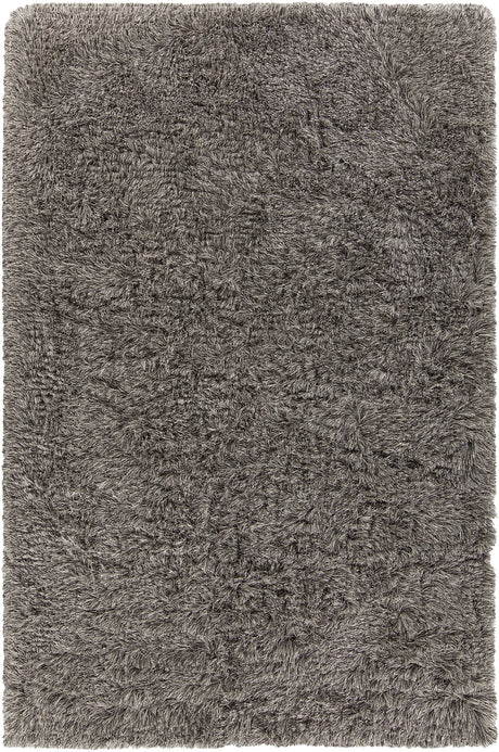 Chandra Elisha ELI-33100 Grey and Black rug, flat view