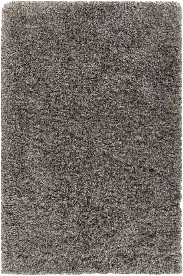 Chandra Elisha ELI-33100 Grey and Black rug, flat view