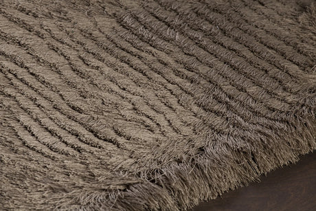 Chandra Elisha ELI-33101 beige rug, side detail view