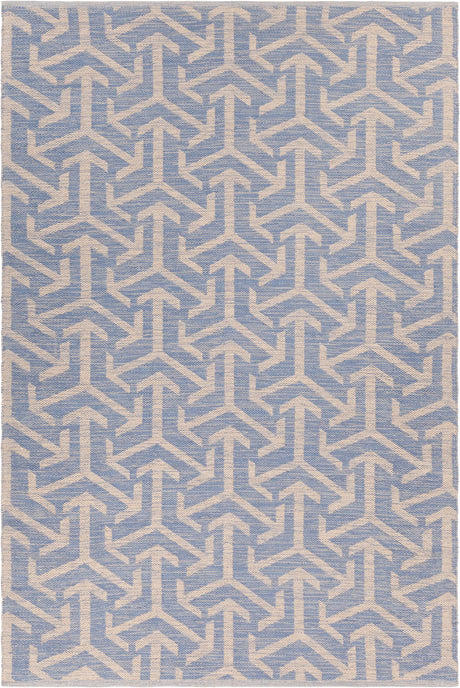 Chandra Enaya ENA-51800 Blue and Beige rug, flat view