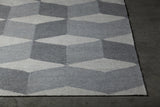 Chandra Esme ESM-50600 Grey rug, corner detail