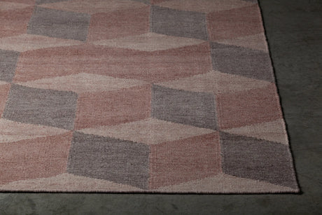 Chandra Esme ESM-50601 Red and Brown rug, corner detail