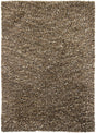 Chandra Estilo EST-18501 Taupe and Brown and Ivory and Black rug, flat view