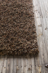 Chandra Estilo EST-18502 Rust and Brown and Taupe and Cream rug, corner detail