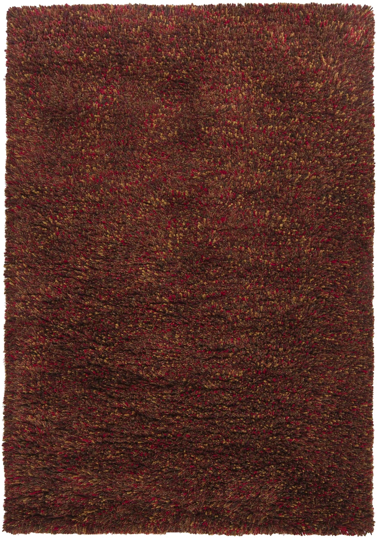 Chandra Estilo EST-18503 Red and Gold and Brown rug, flat view
