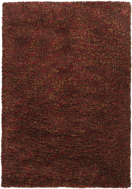 Chandra Estilo EST-18503 Red and Gold and Brown rug, flat view