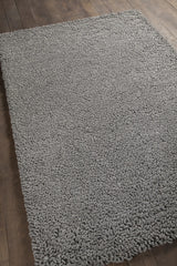 Chandra Evelyn EVE-38600 Black rug, angled side view