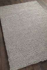 Chandra Evelyn EVE-38601 Taupe rug, angled side view