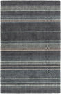 Chandra Evora EVO-33400 Black and Grey rug, flat view