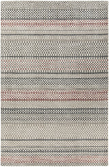 Chandra Evora EVO-33401 Ivory and Grey and Orange rug, flat view