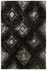 Chandra Flemish FLE-51101 Grey and Black and Charcoal rug, flat view