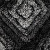 Chandra Flemish FLE-51101 Grey and Black and Charcoal rug, texture close-up