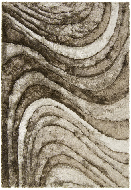 Chandra Flemish FLE-51102 Ivory and Taupe and Beige rug, flat view