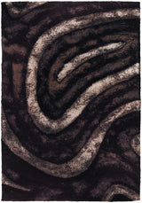Chandra Flemish FLE-51113 Brown and Beige and Black rug, flat view