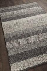 Chandra Forstel FOR-36901 Grey Mix rug, angled side view