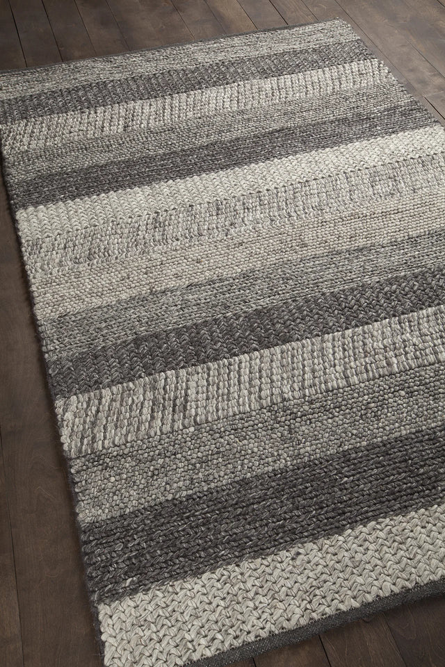 Chandra Forstel FOR-36901 Grey Mix rug, angled side view