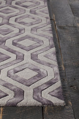 Chandra Fran FRA-42102 Tan and Brown rug, corner detail