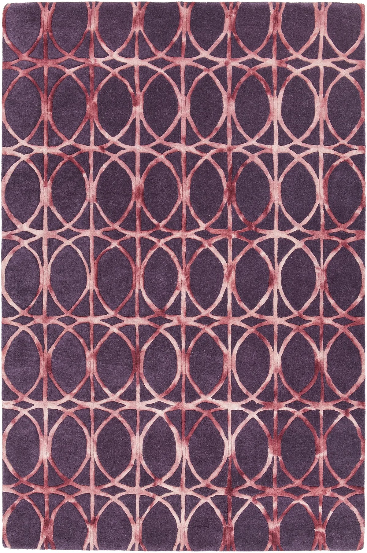 Chandra Fran FRA-42103 Brown and Charcoal rug, flat view